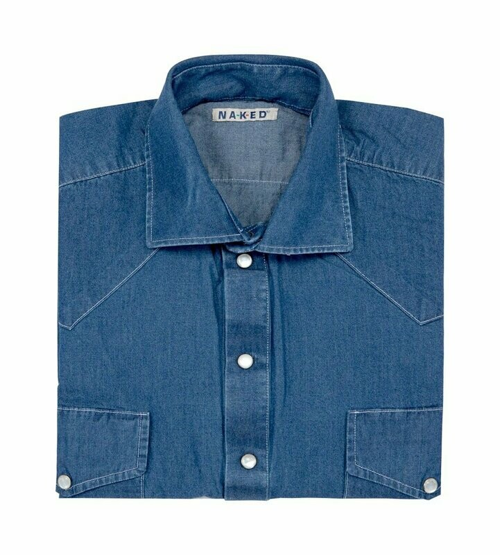 Steve denim cotton Western Polo shirt