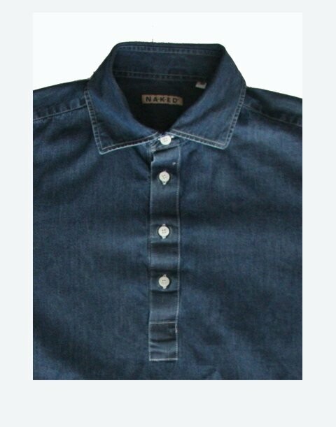 Sir Blue denim  cotton  Polo Shirt