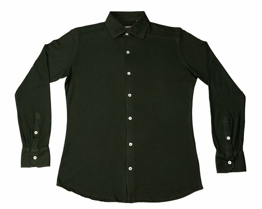 Gold Forest jersey cotton /cashmere Shirt