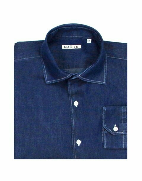 King Blue Denim Cotton Shirt
