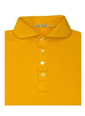 Golden piquet cotton stretch Polo shirt