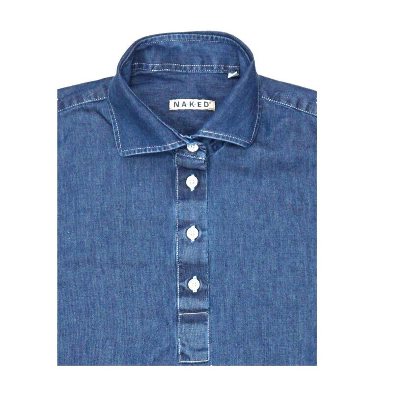 Era woman denim Cotton Polo Shirt