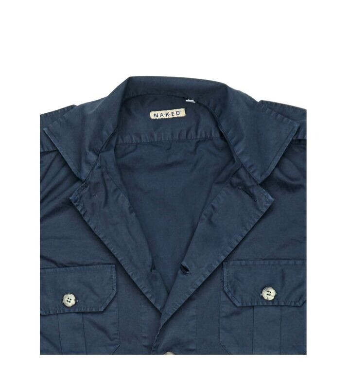 The Navy gabardine cotton over Jacket