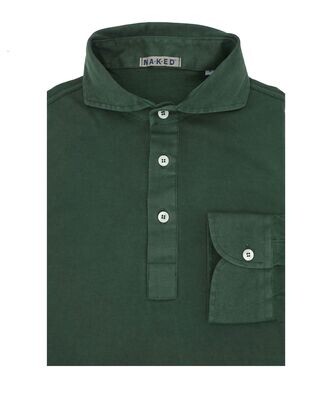 Crown Jersey cotton / cashmere Polo shirt