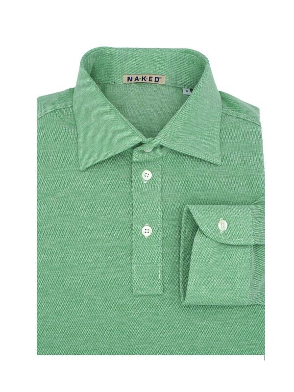 Italian   luxury oxford piquet polo shirt