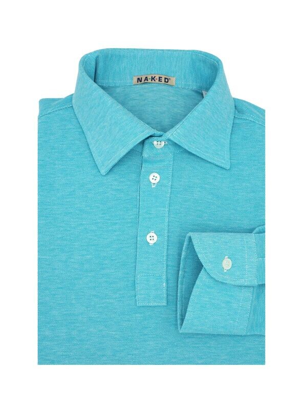 Caribbean  luxury oxford piquet polo shirt