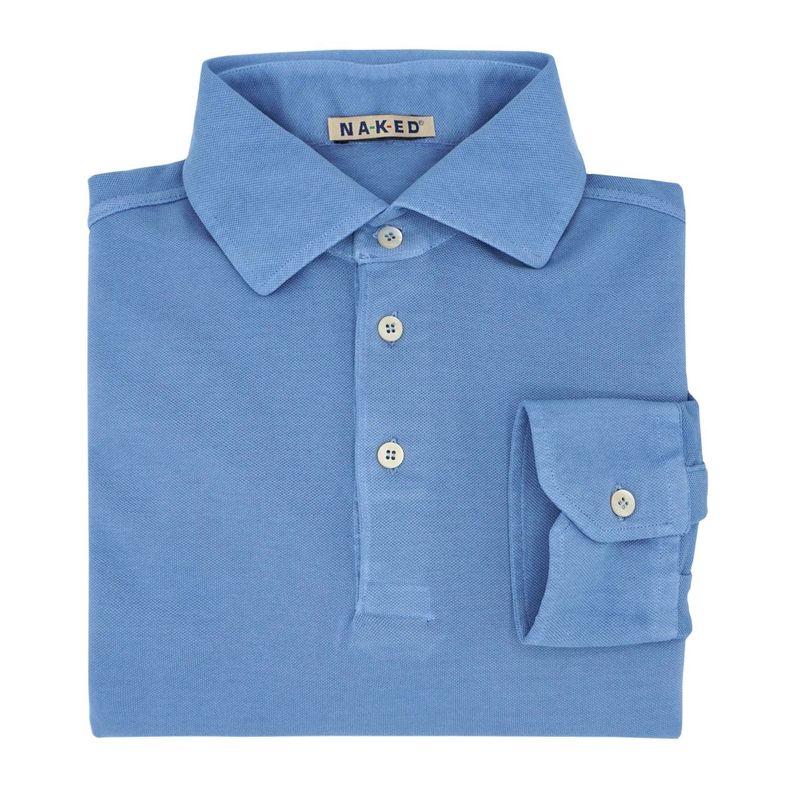 Onassis  luxury light piquet polo shirt
