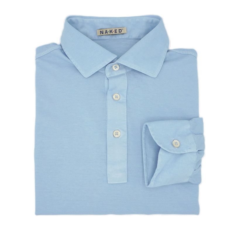 Caesar  luxury light piquet pastel polo shirt