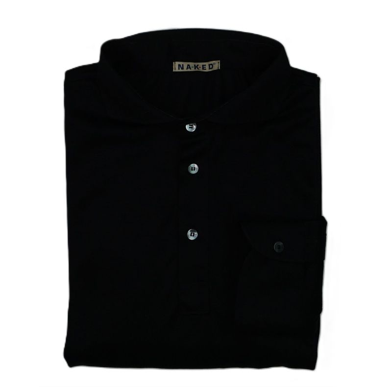 Merinos wool   Polo shirt black