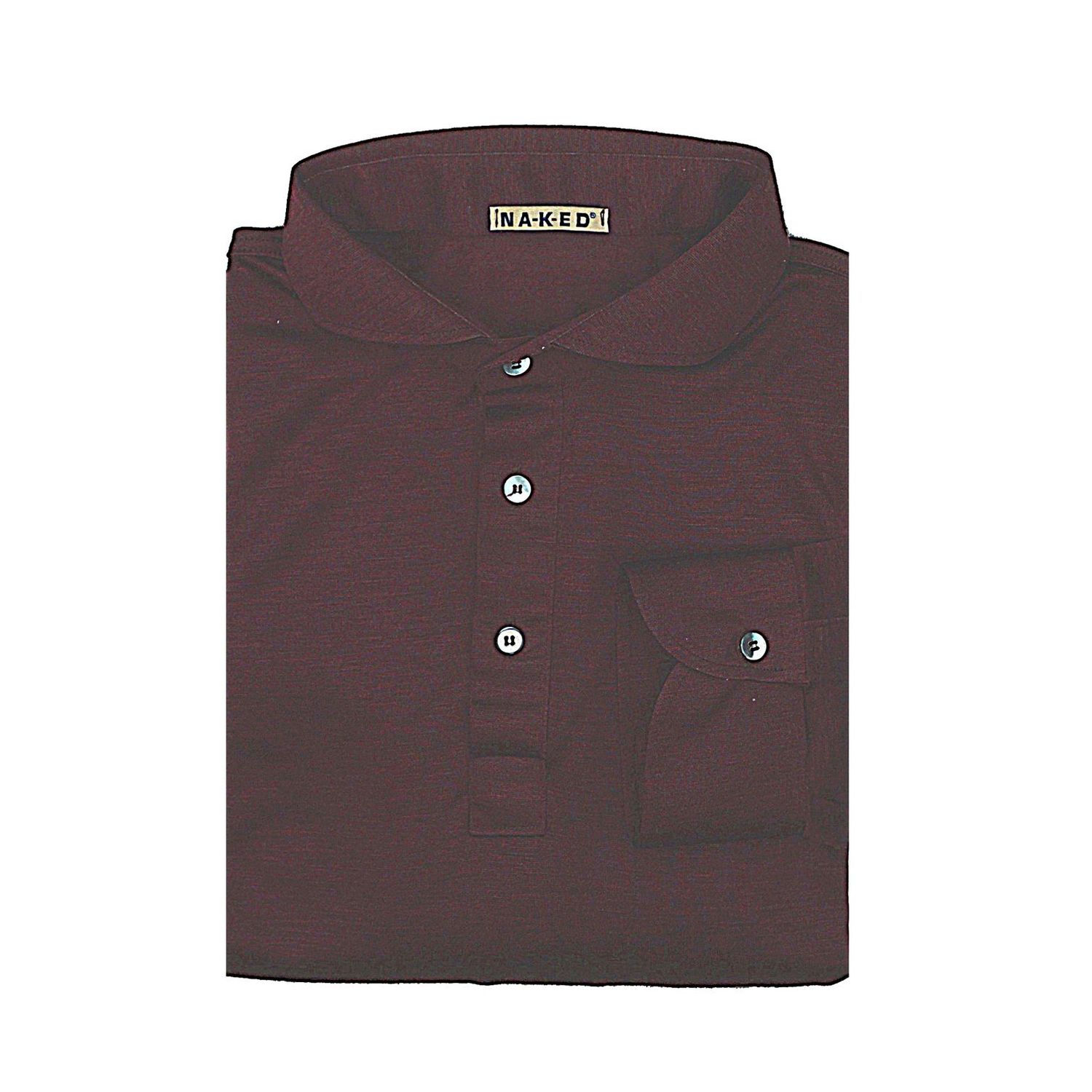 Merinos wool   Polo shirt bordeaux