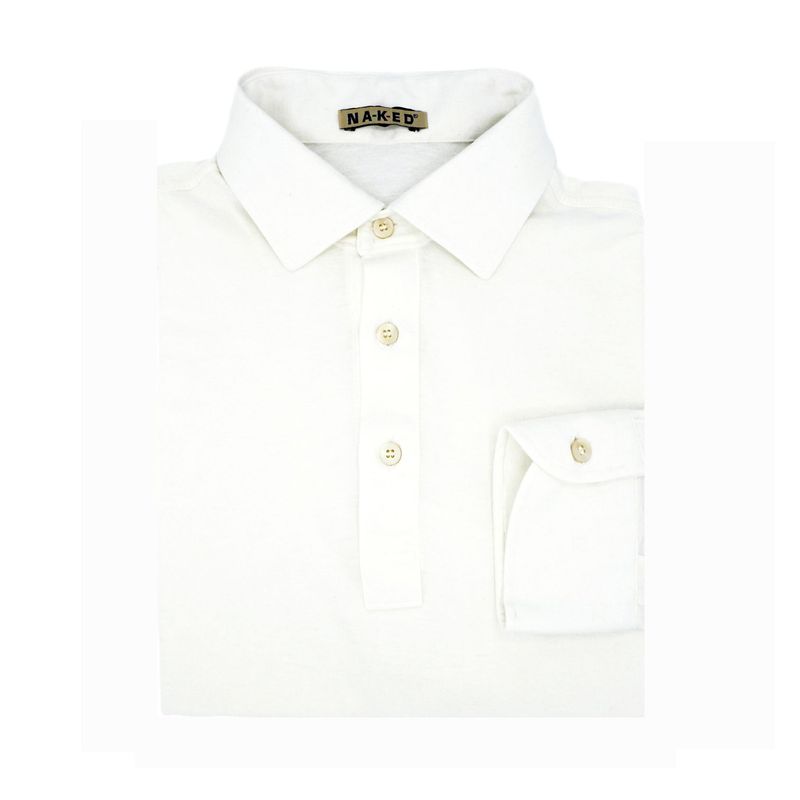 Polo shirt Jersey cotton  cashmere  off white