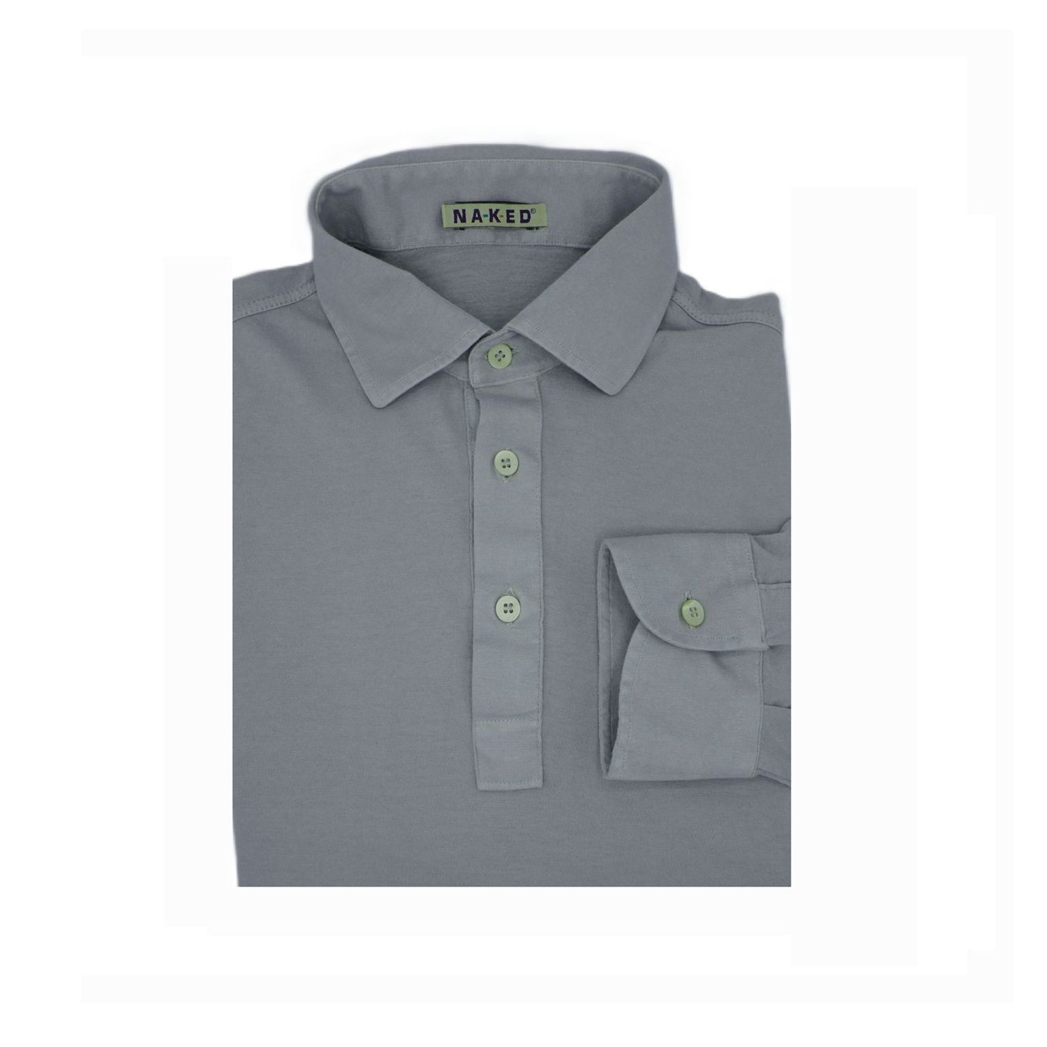 Polo shirt Jersey cotton  cashmere  medium grey 27 Polo shirt Jersey cotton  cashmere  medium grey 27