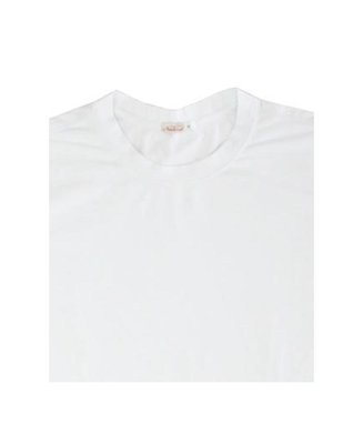 Jersey white cotton stretch shirt sleeves T- shirt