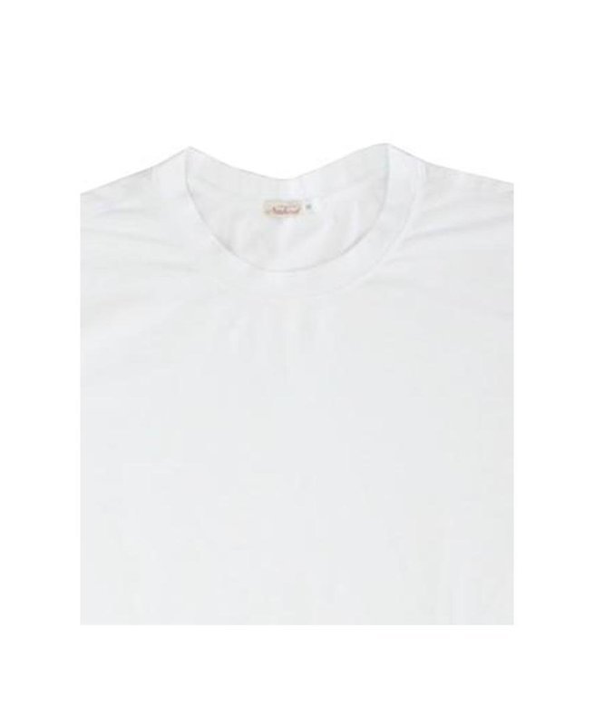 Jersey white cotton stretch  shirt sleeves T- shirt