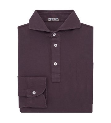 Bordeaux Piquet Cotton stretch Polo Shirt