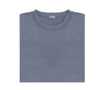 Jersey medium grey cotton stretch T-shirt