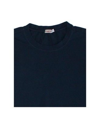 Jersey blue cotton stretch shirt sleeves T-shirt