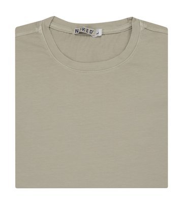 Jersey beige cotton stretch T-shirt