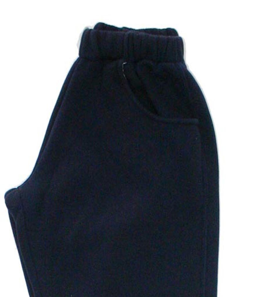 Blue plush cotton Athletic pants