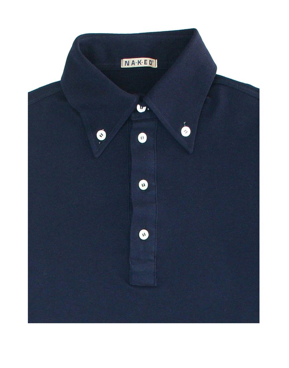 Blue Piquet Cotton stretch Polo Shirt