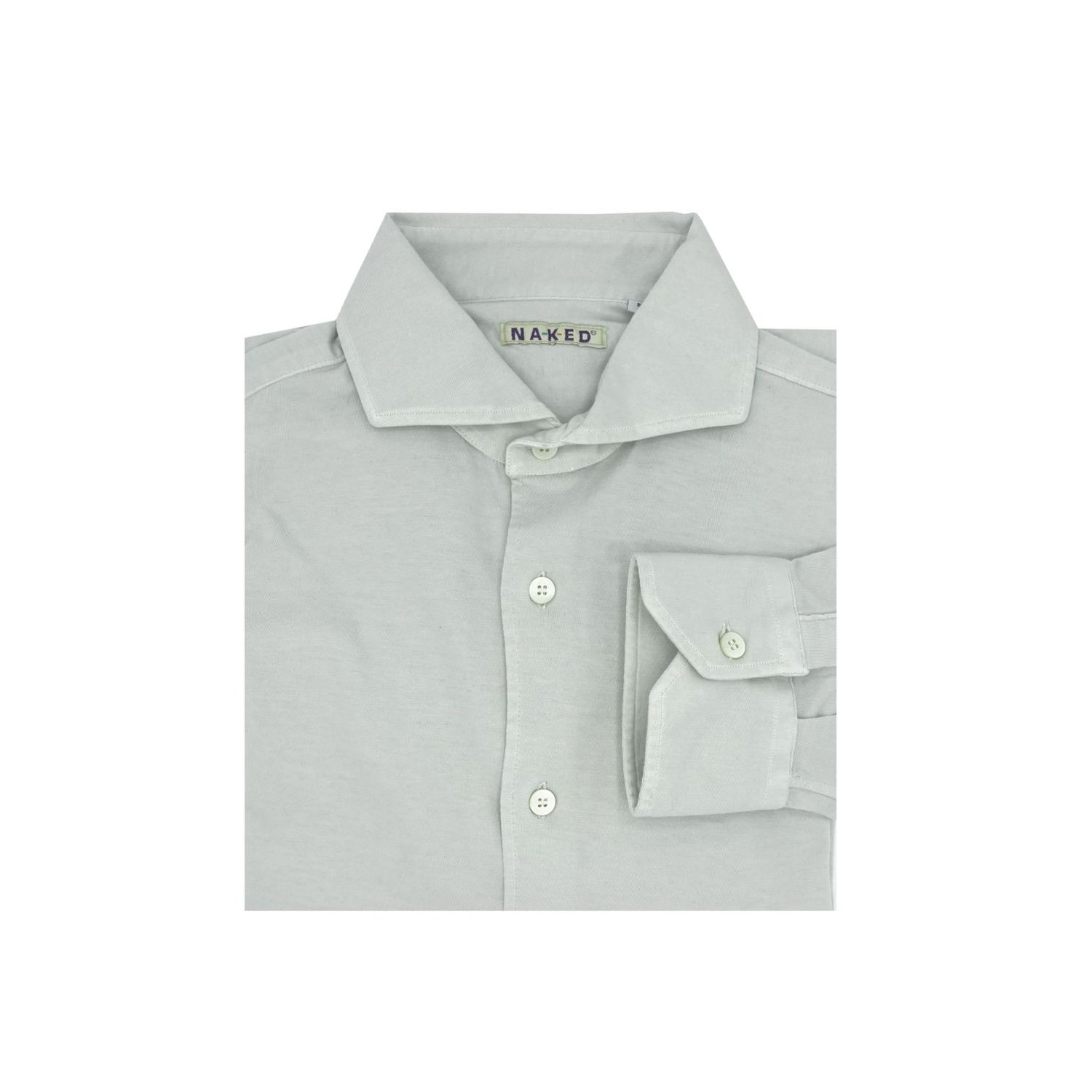 Trani Stone jersey cotton cashmere sartorial luxury shirt Trani Stone jersey cotton cashmere sartorial luxury shirt