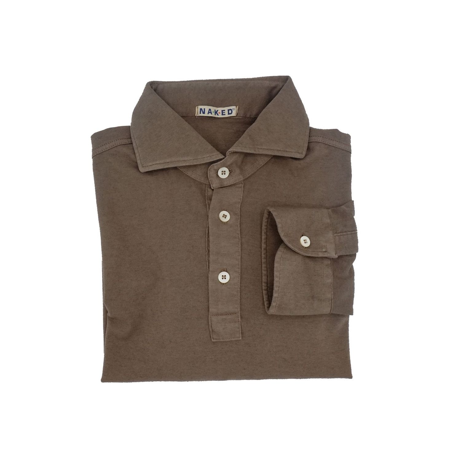 Apulian Espresso Polo shirt Jersey cotton cashmere   luxury edition