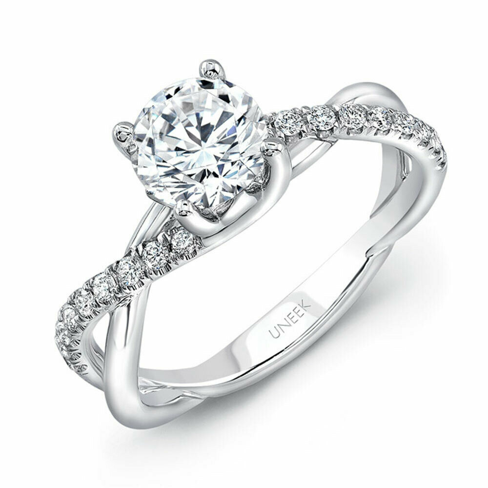 Criss cross hotsell solitaire engagement rings