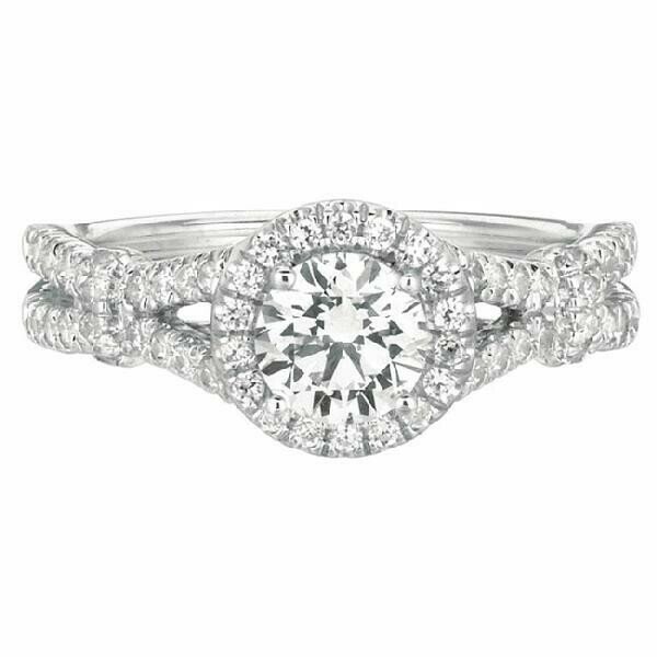Split Shank Diamond Engagement Ring