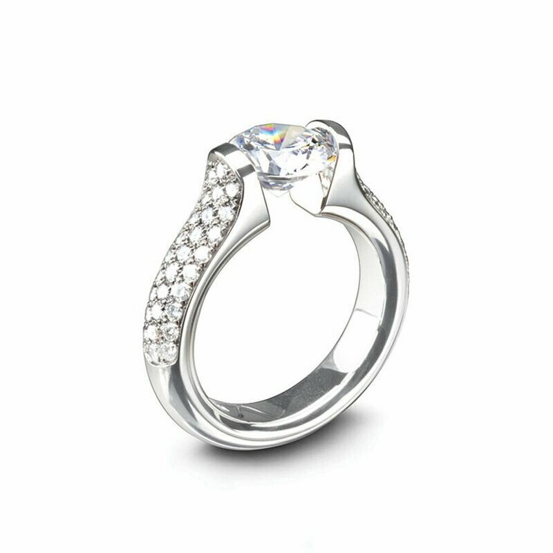 Steven Kretchmer "Omega" Pave Shank Ring