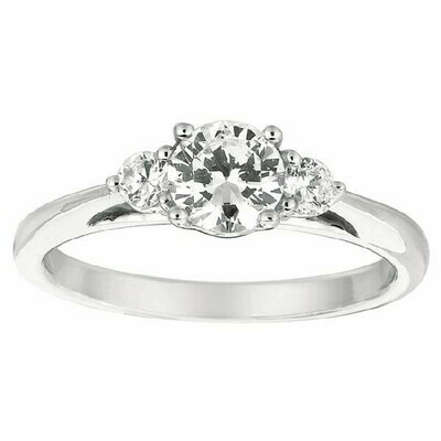 Our Destiny Our Dreams Engagement Ring DERT02XSQ-F-5.5RD