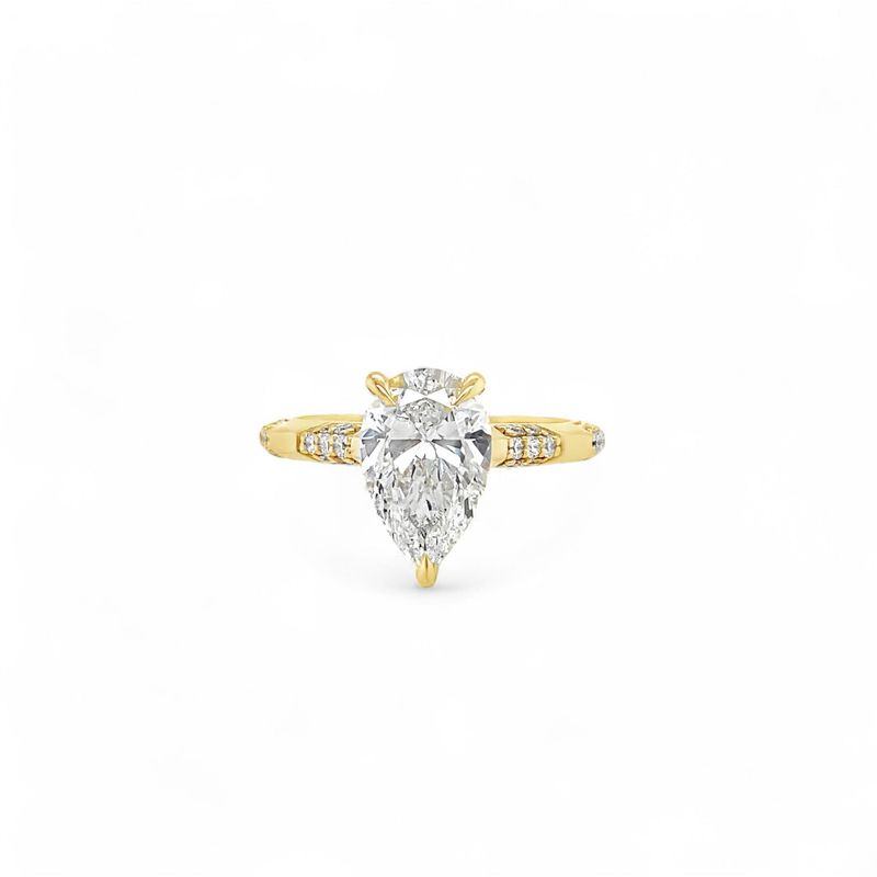 Pear Shaped Diamond Engagement Ring