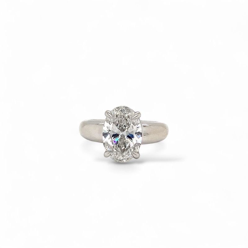 Classic Oval Solitaire Engagement Ring