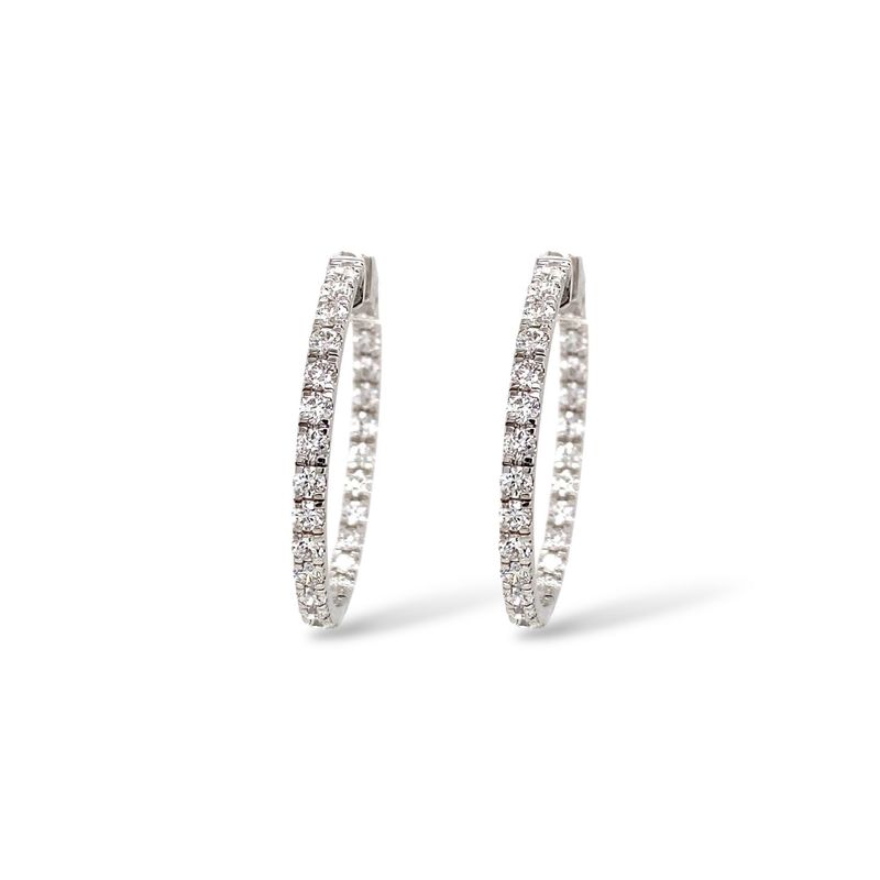 Inside Out Diamond Hoops