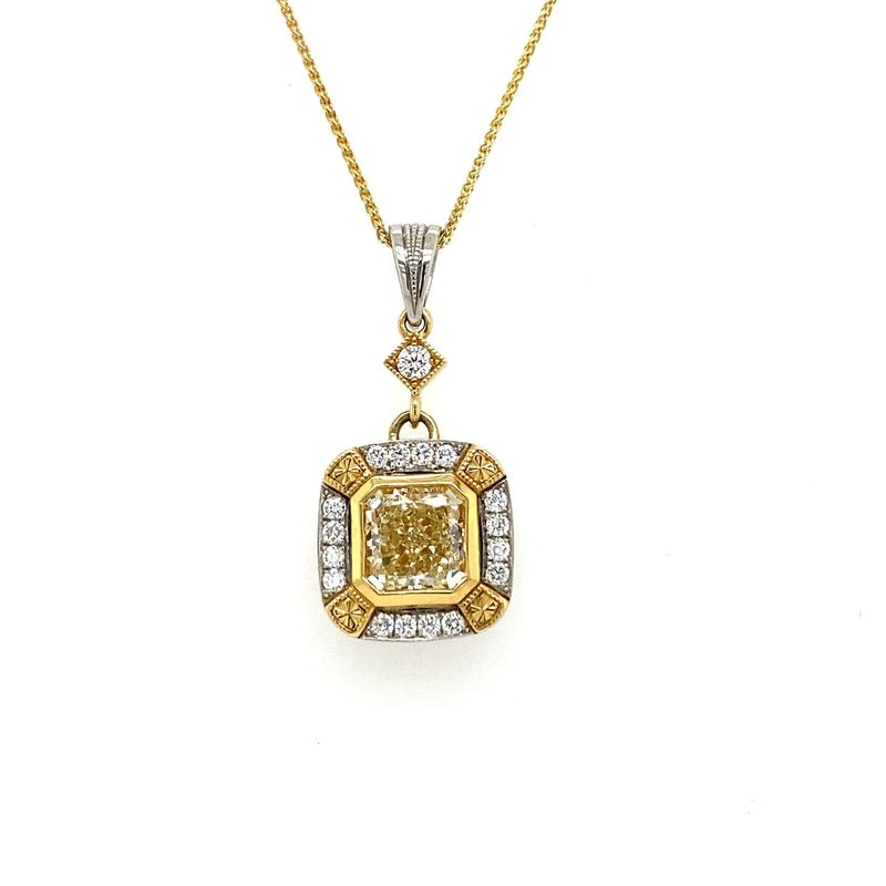 Fancy Yellow Diamond Pendant