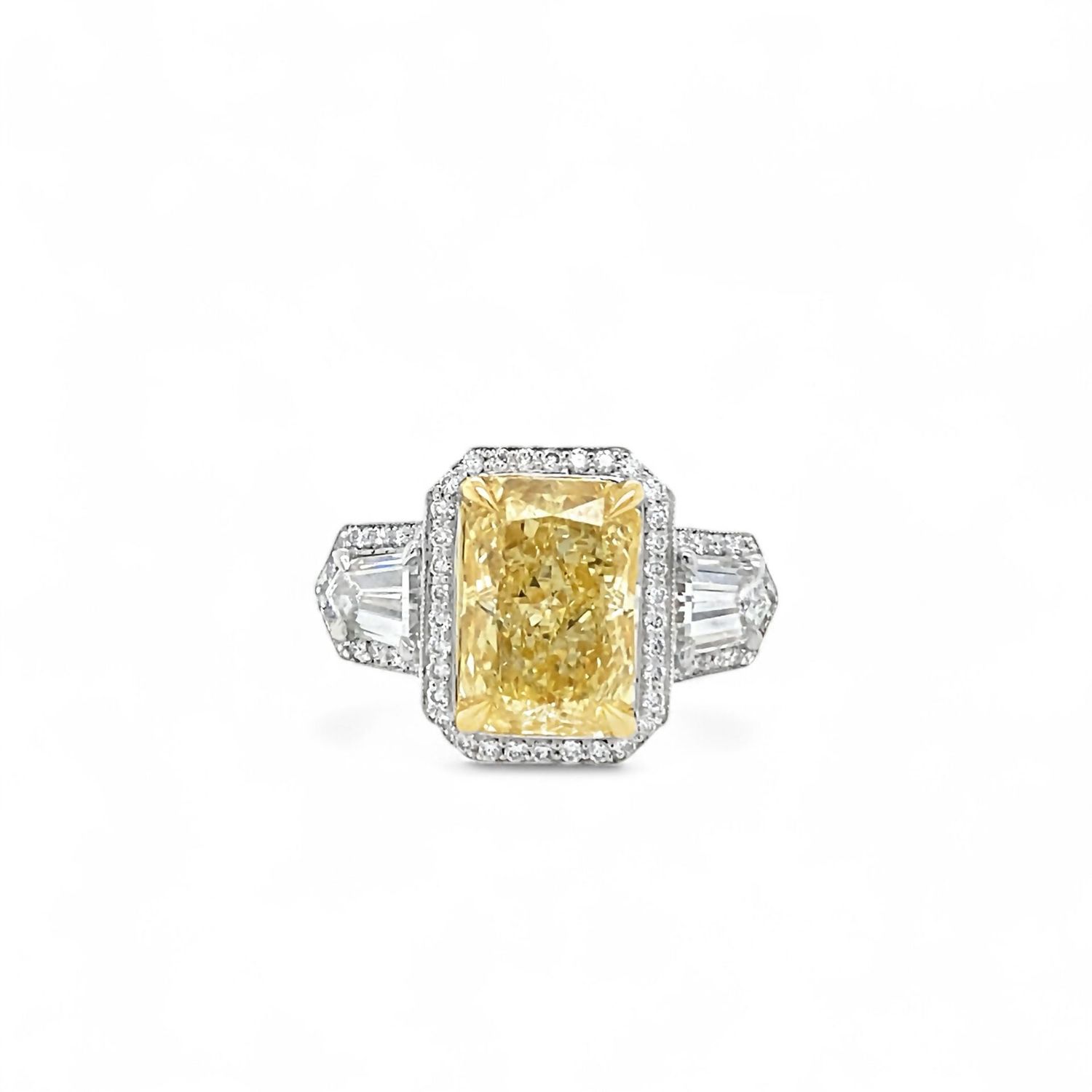 Fancy Intense Yellow Diamond Ring