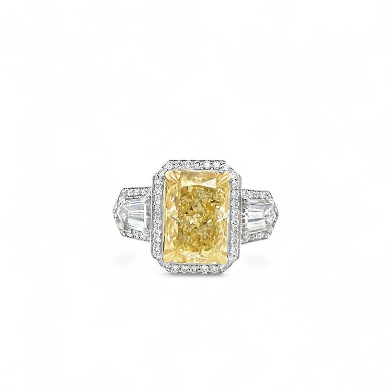 Fancy Intense Yellow Diamond Ring