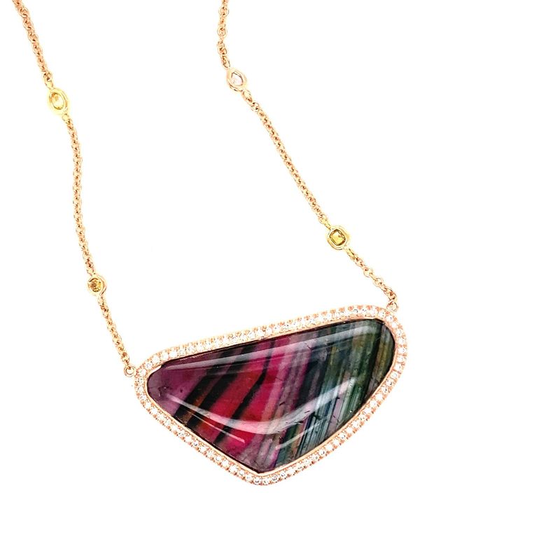Liddicoatite Tourmaline Pendant