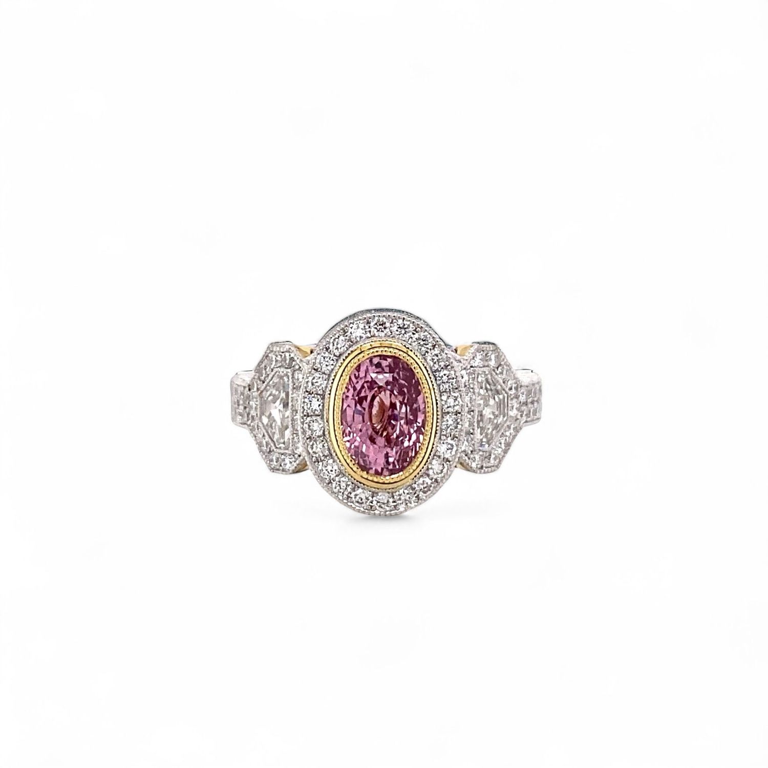 Padparadscha Sapphire Ring