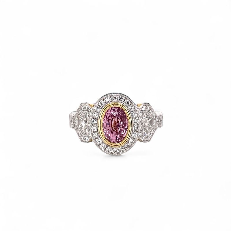 Padparadscha Sapphire Ring