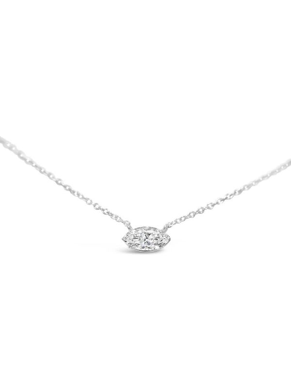 Marquise Diamond Solitaire Pendant