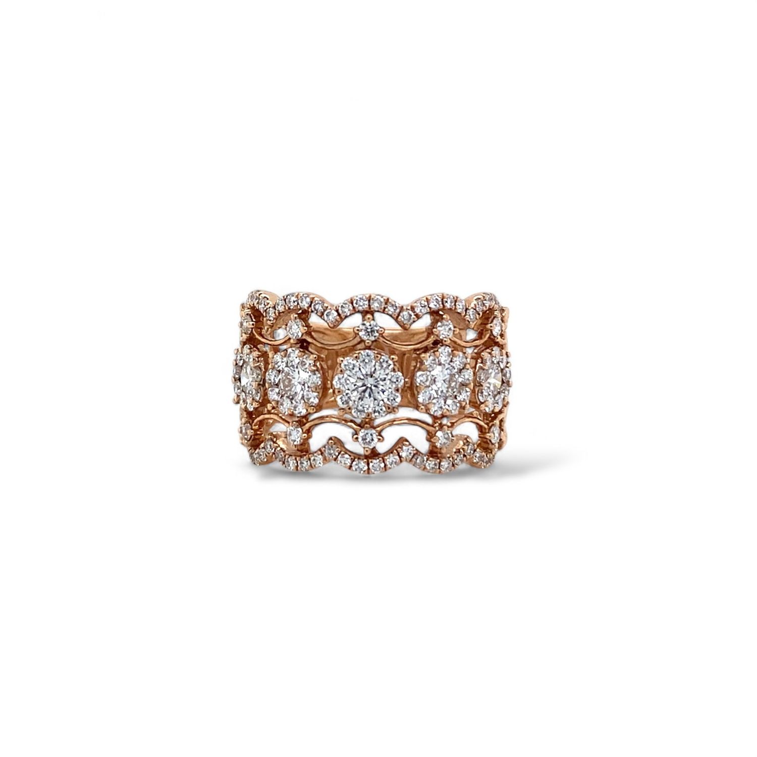 Diamond and Rose Gold Band