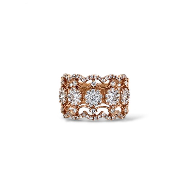 Diamond and Rose Gold Band