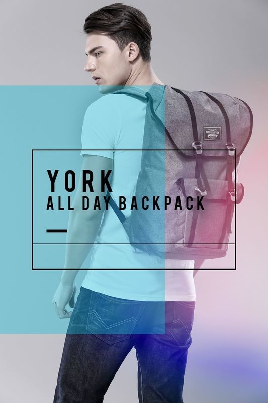 York All Day Backpack Charcoal