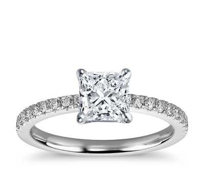 Princess Cut Solitaire Engagement Ring