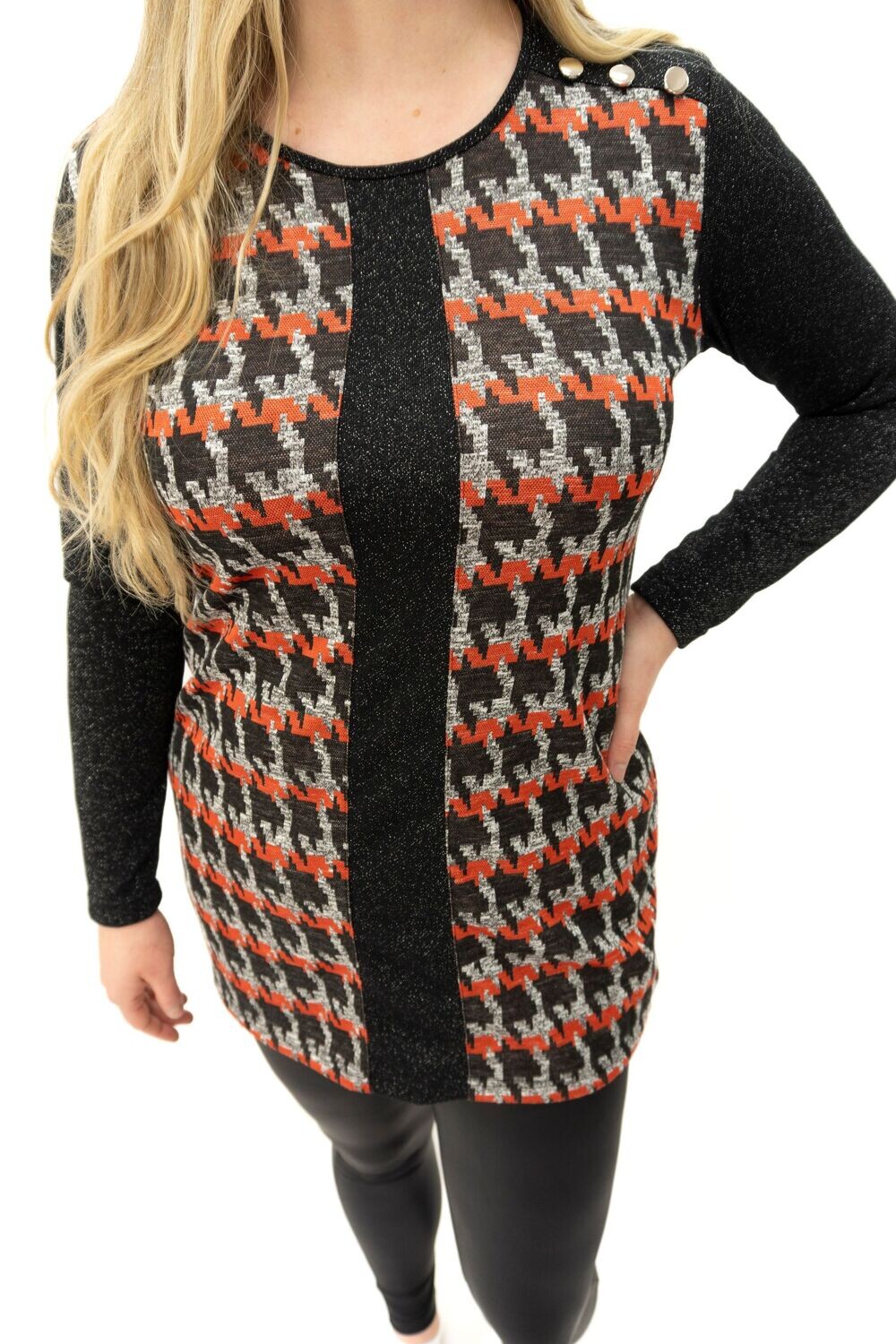 Tunika z gumbi (oranžna)