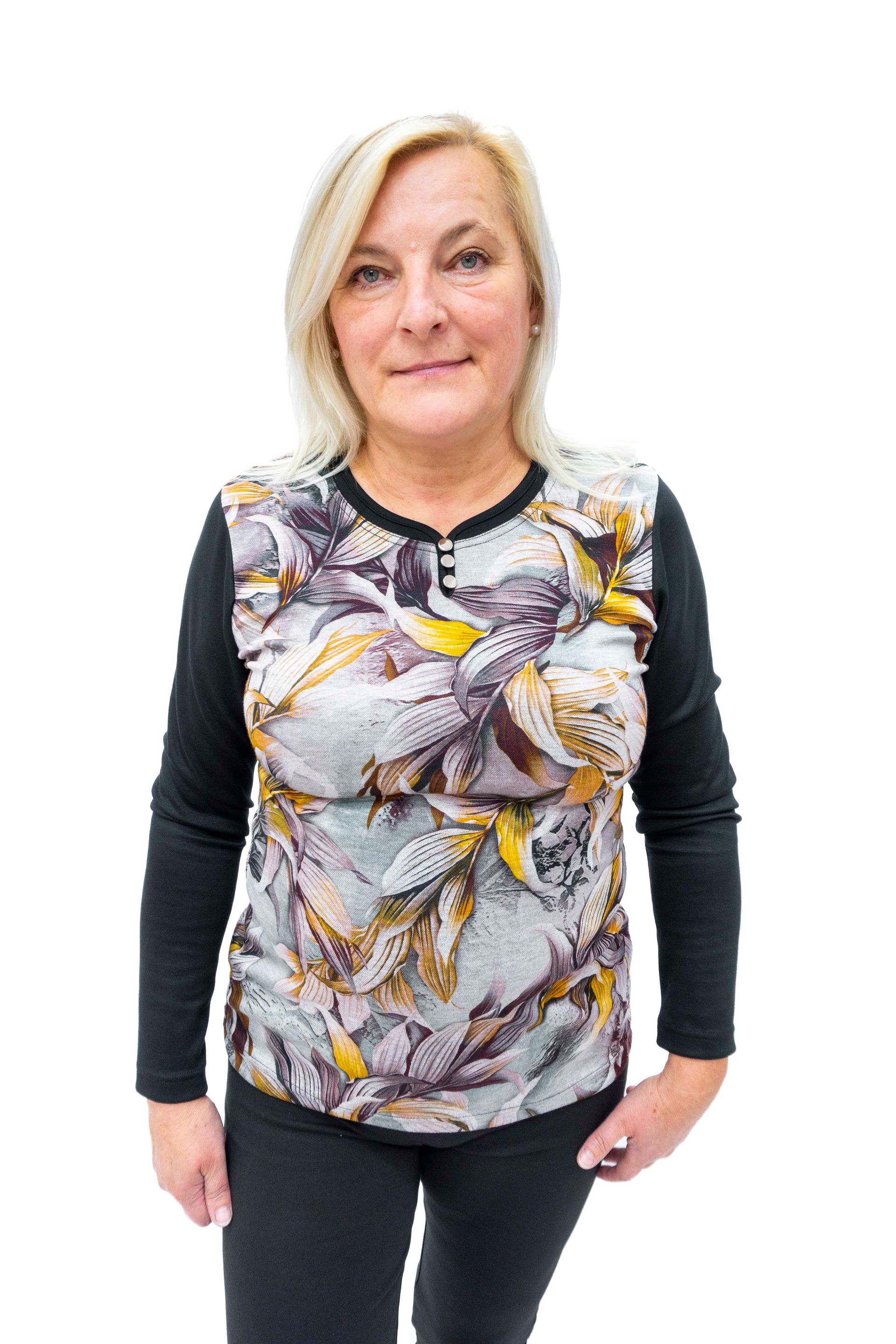 Majica z gumbi (jesensko listje)