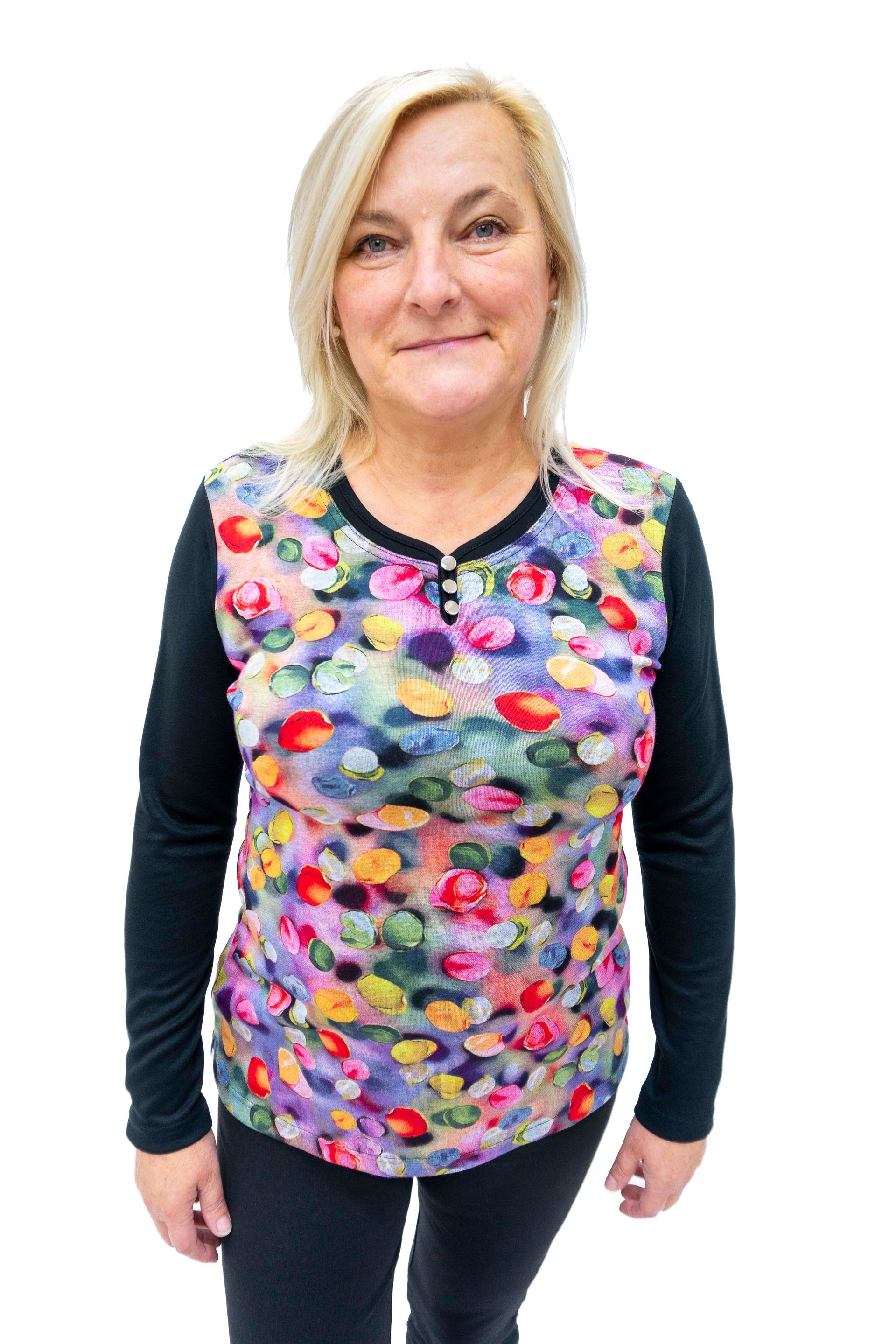 Majica z gumbi (krogi)