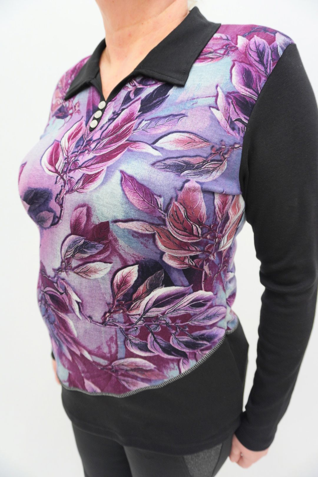 Majica z ovratnikom (vijolična)