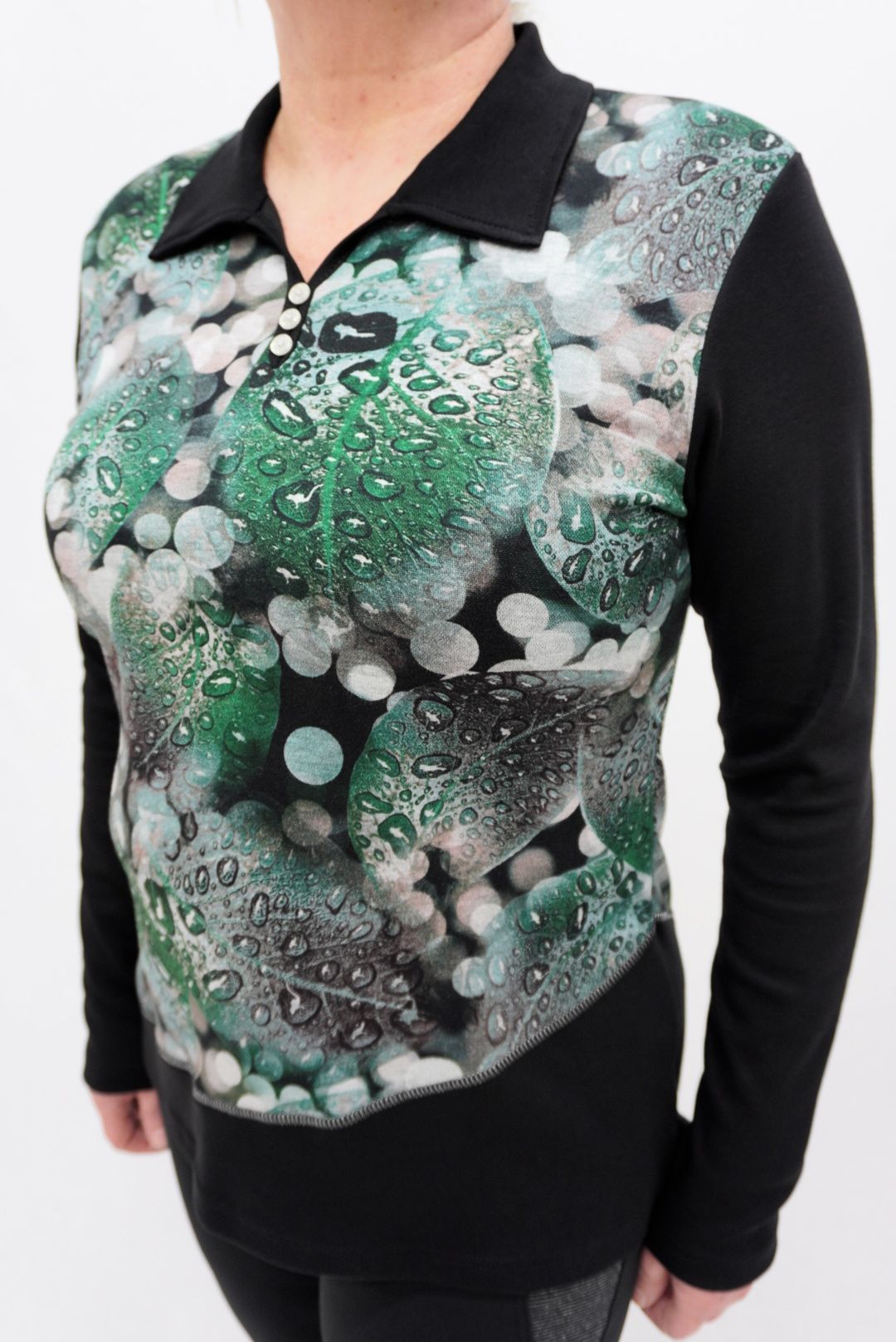 Majica z ovratnikom (zelena)