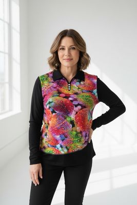 Majica z ovratnikom (pisana)